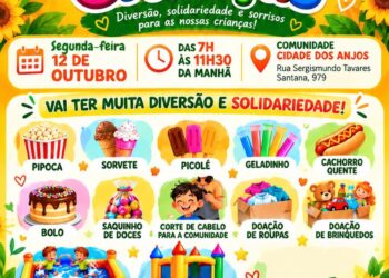 Projeto Girassol celebra 7 anos com festa solidária em comemoração ao Dia das Crianças