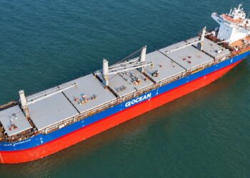 Navio embarca 77,2 mil toneladas e bate recorde de carregamento de celulose da Suzano em SP