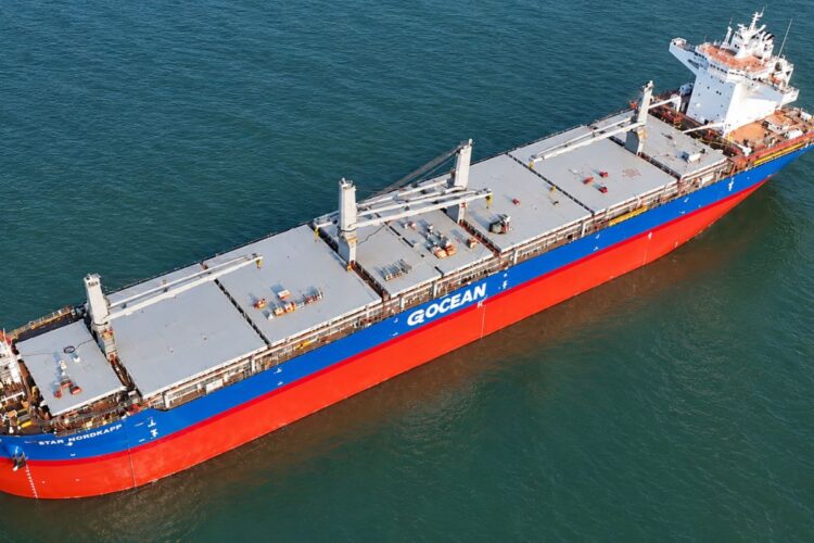 Navio embarca 77,2 mil toneladas e bate recorde de carregamento de celulose da Suzano em SP