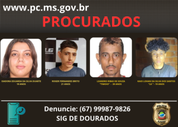 Polícia divulga nova lista de procurados por homicídios e tentativas em Dourados