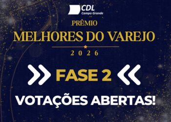 A escolha é sua: votação da 2º fase do Melhores do Varejo 2026 começa agora no site da CDL