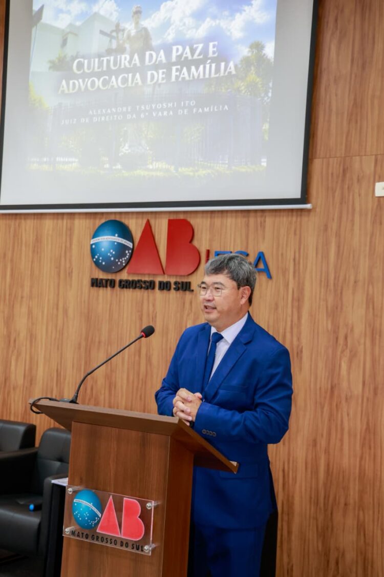 Juiz Alexandre Ito fala sobre Cultura da Paz e Advocacia de Família na OAB/MS