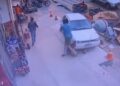 VÍDEO: Bêbado atropela pai e bebê com carro em cima de calçada em Costa Rica