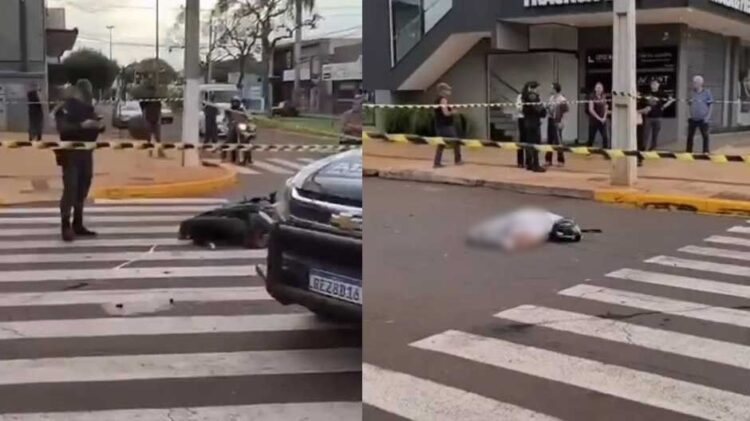 Técnica de enfermagem tem a moto atropelada por carro e morre em Dourados