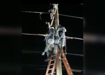 VÍDEO: Eletricista leva choque e desmaia durante serviço em aldeia de Sidrolândia